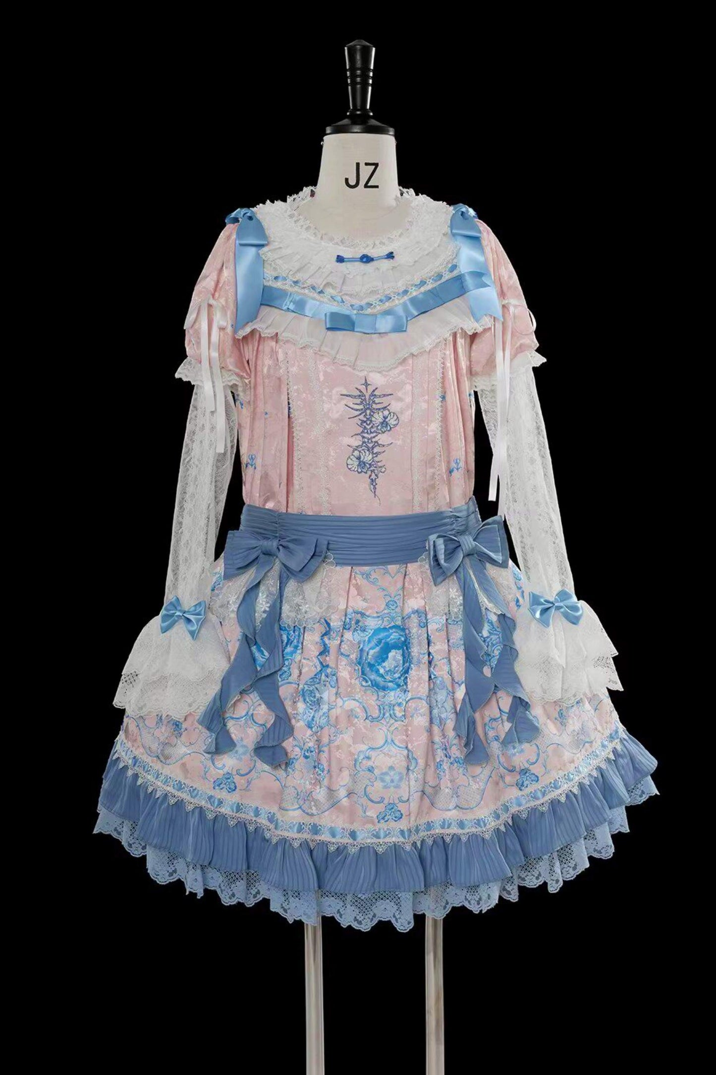 Blue and White Porcelain Lolita Dress