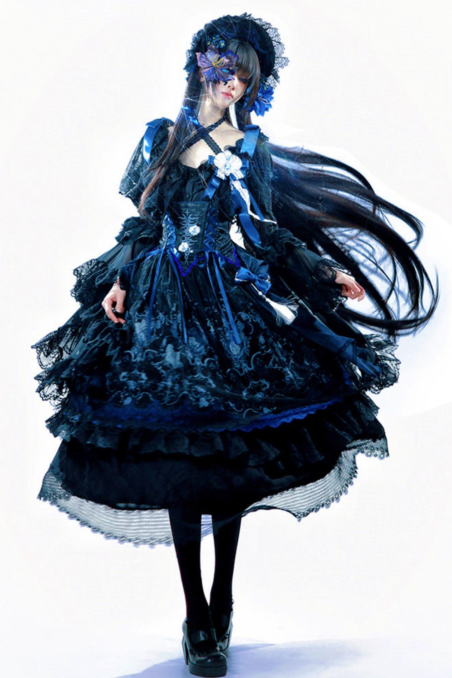 Blue and White Porcelain Lolita Dress