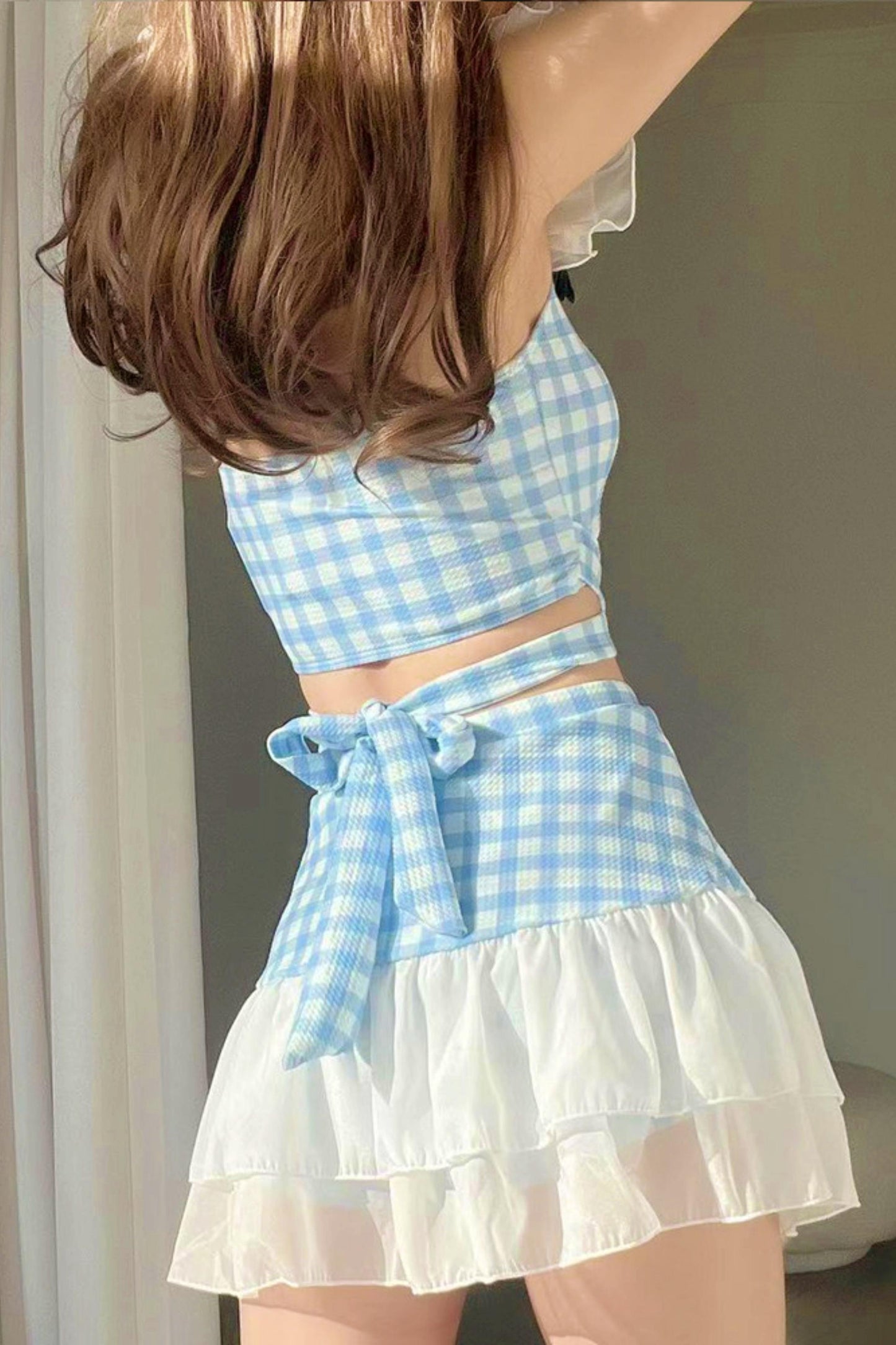깅엄 앨리스 공주풍 수영복