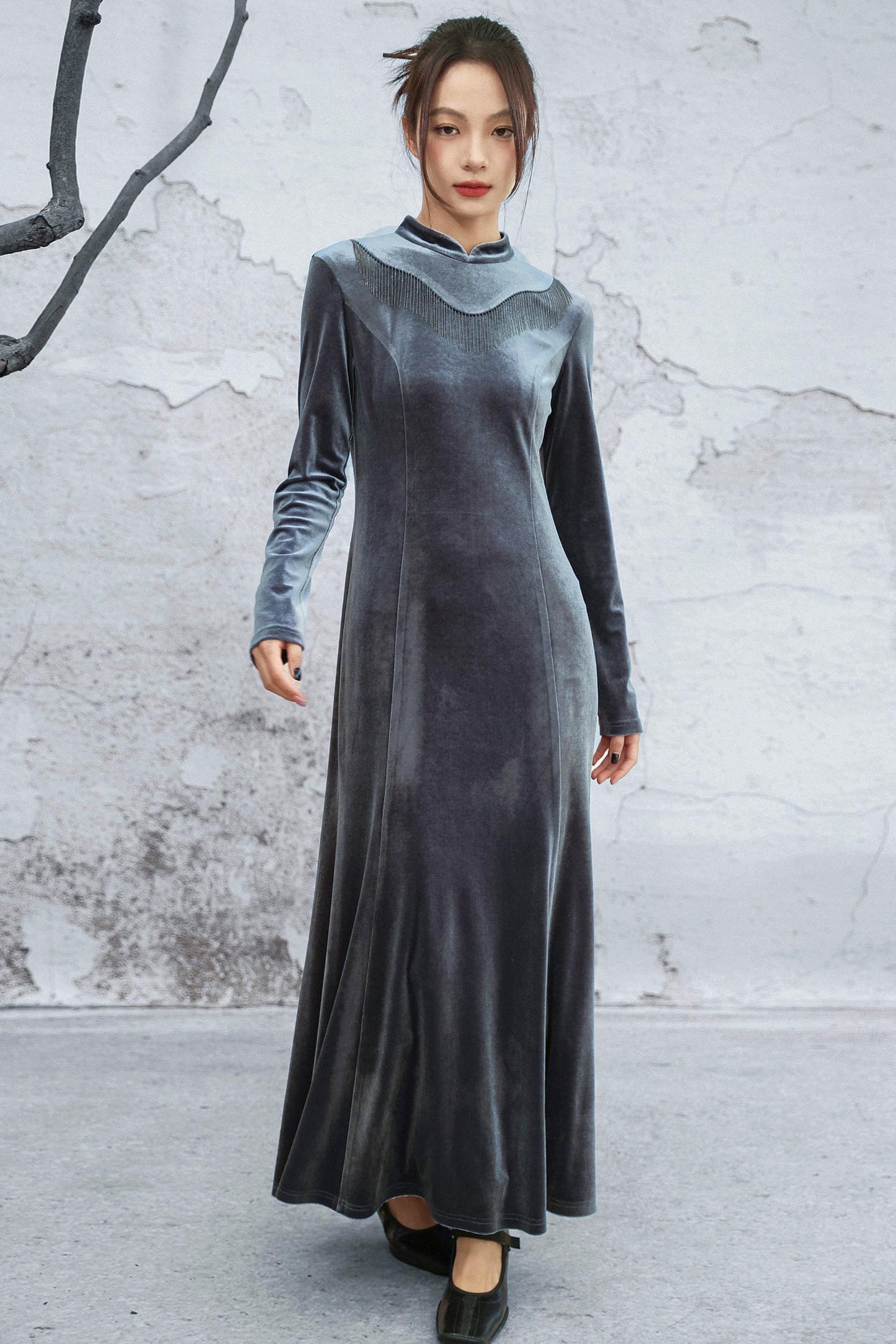 Eternal Night Velvet Dress