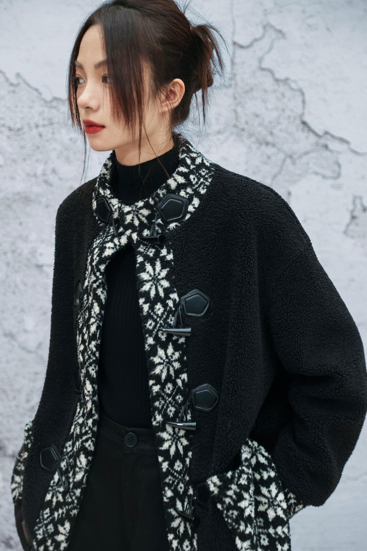 レトロブラックモードチャイナコート