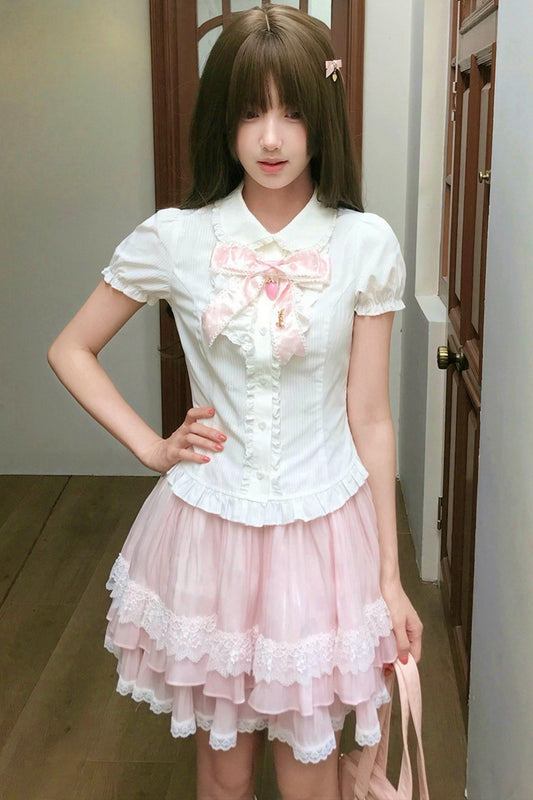 Strawberry Doll Blouse + Skirt