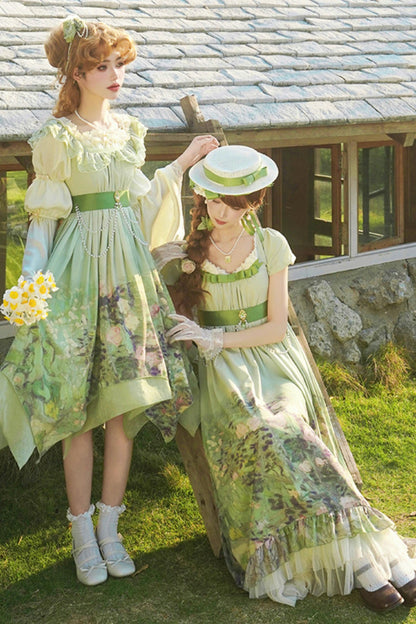 クラシックシフォンローズドレスセットアップ