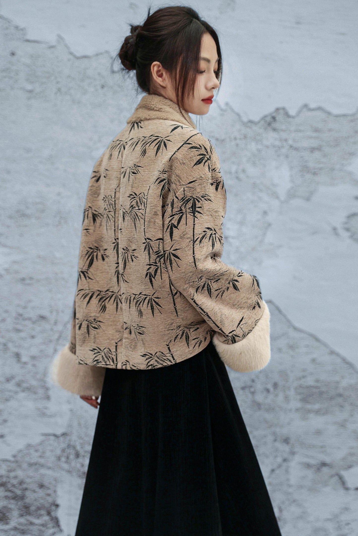 バンブーリーフウールンコート