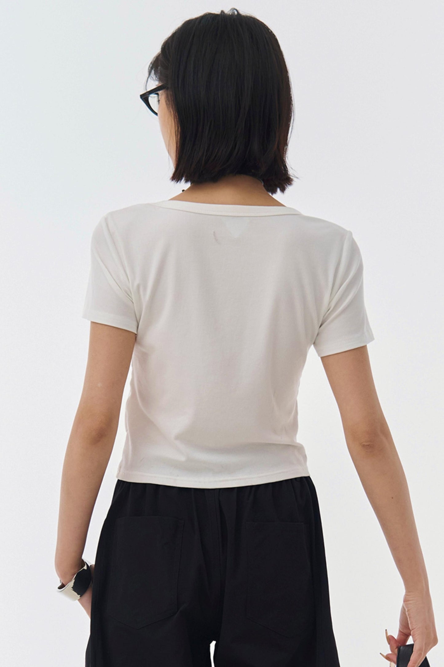 Slim Fit U-Neck T-Shirt