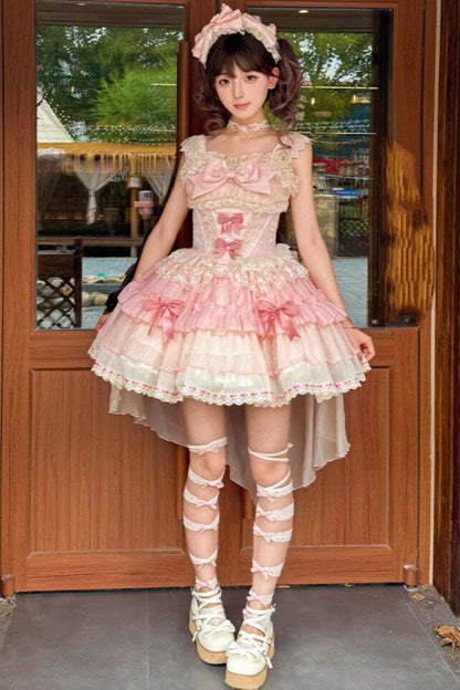 Strawberry Ballet Princess Lolita Dress + Top