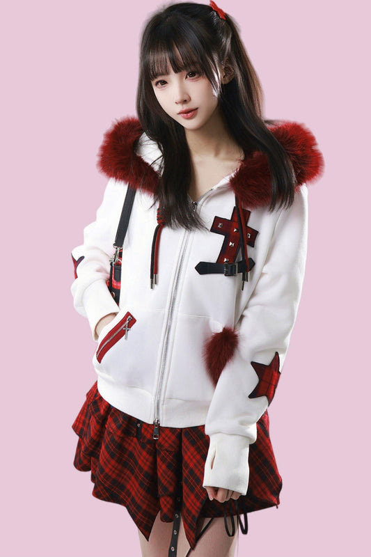 サブカルファーフードモードジャケット