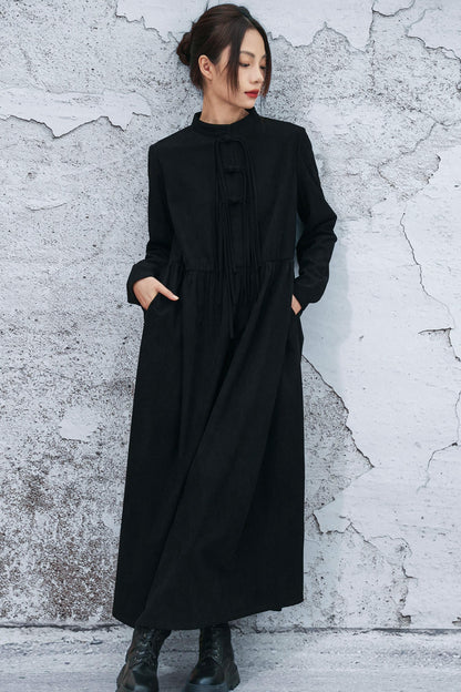 レトロコーデュロイチョンシャンドレス