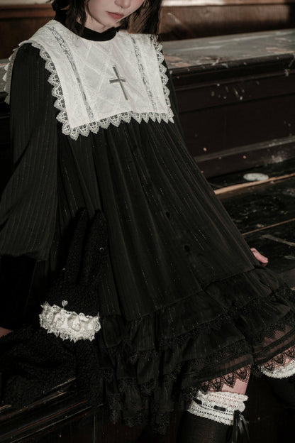 [Vorbestellung] Gothic White Night Kleid + Accessoires