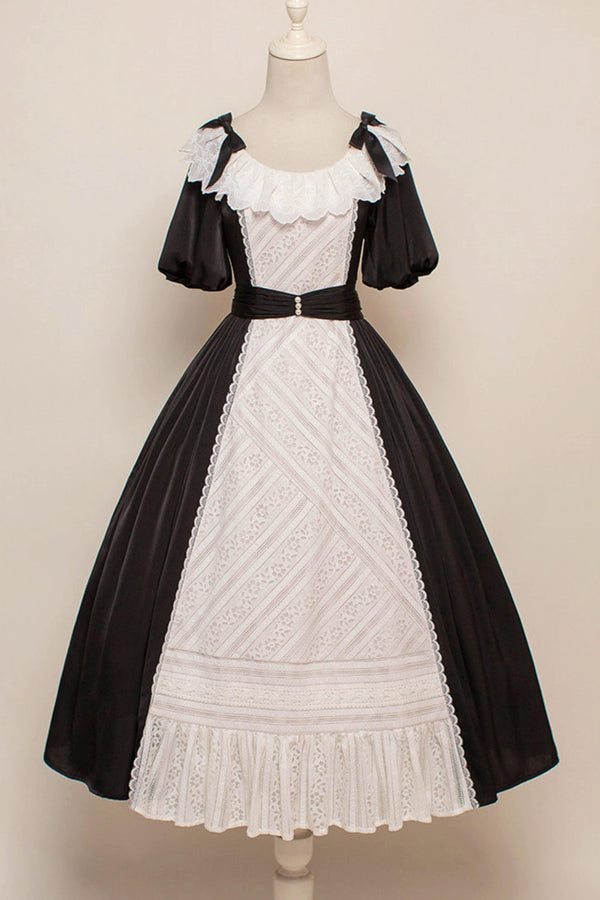 Lace Ribbon Maid Lolita Dress