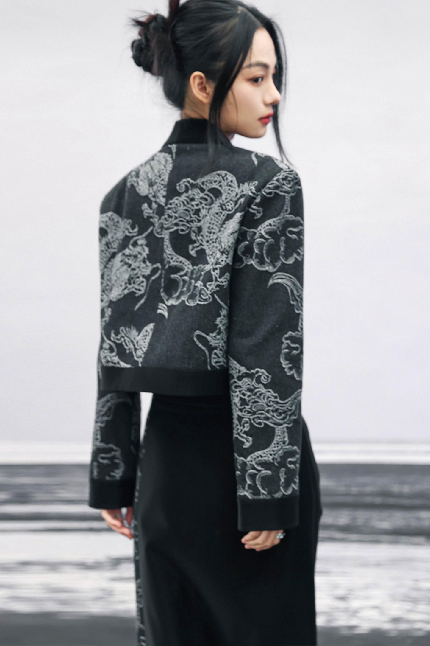 ドラゴンジャカードデニムジャケット