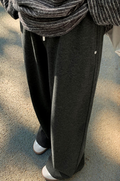 モードフリースラインドワイドパンツ