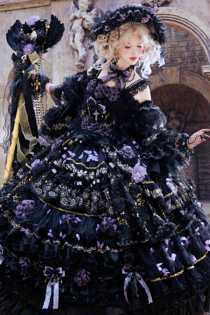 Abito lolita da principessa Farfalla di mezzanotte
