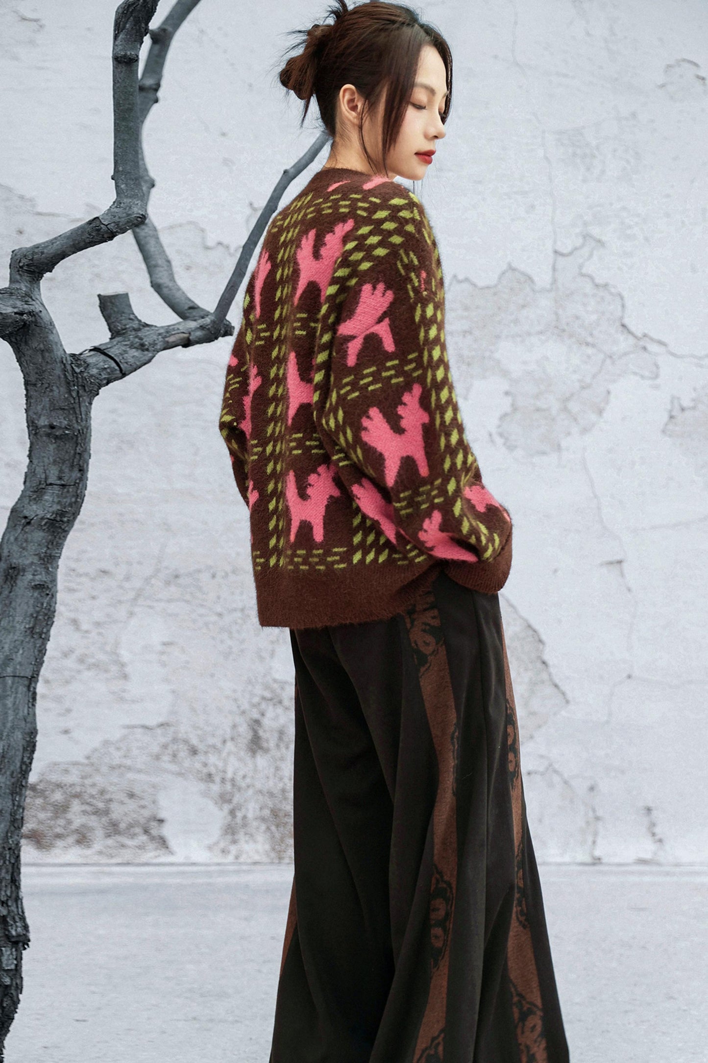 Colorblocked Alpacaswetter