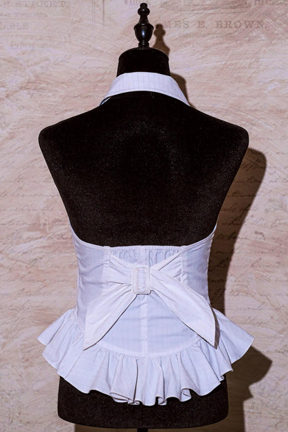 Gothic-Maid-Halter-Oberteil