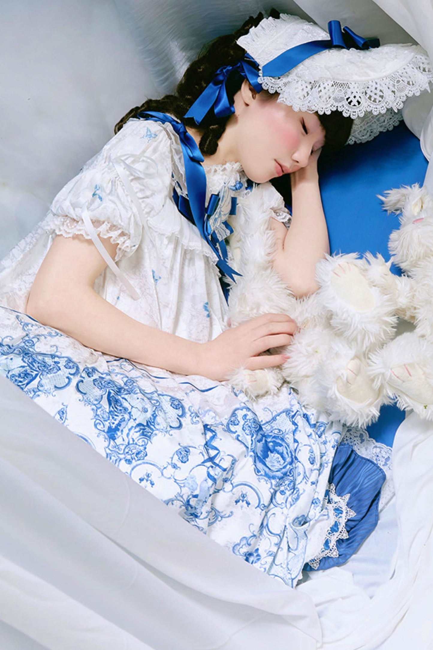 Blue and White Porcelain Lolita Dress