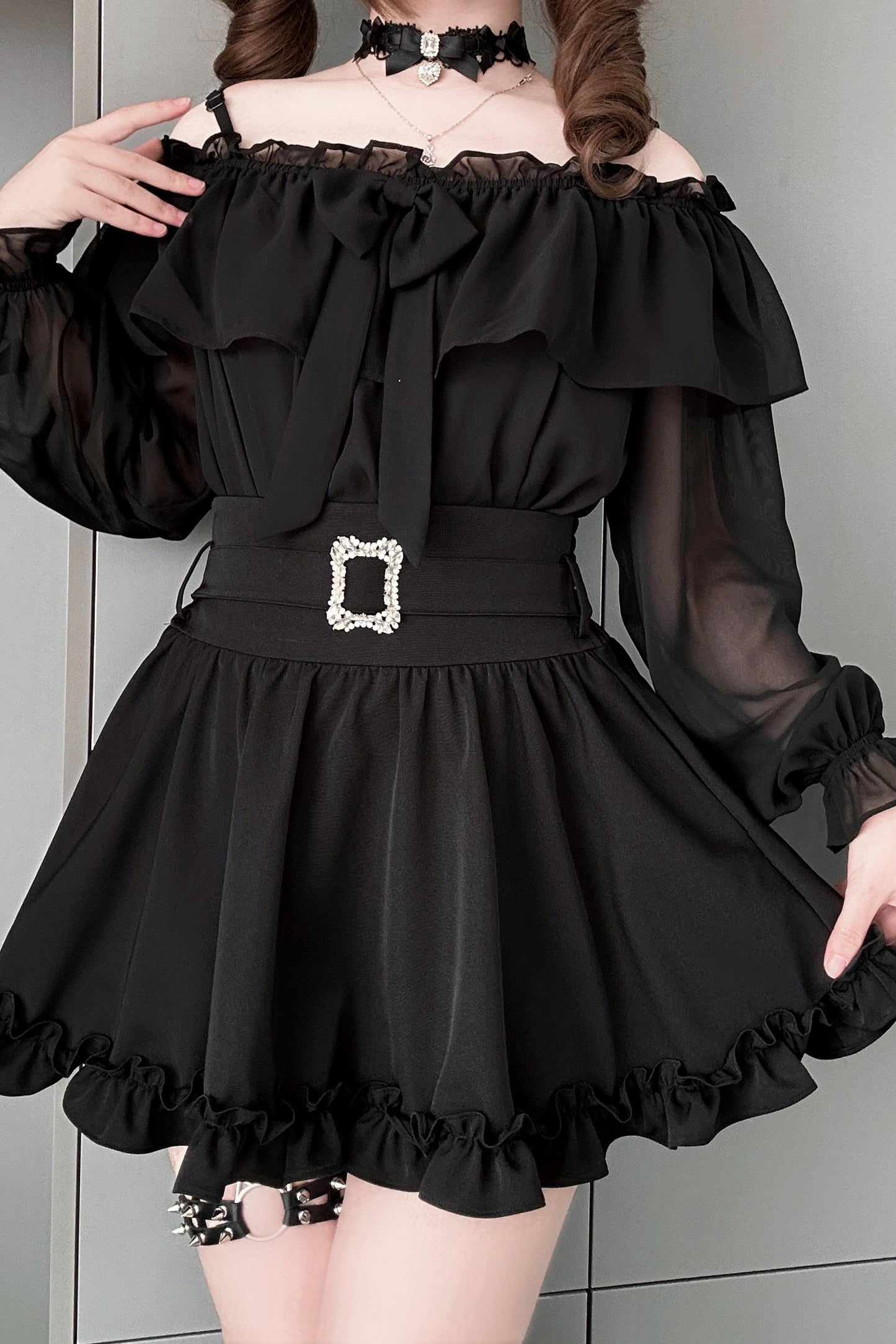 Angel Ruffle Chiffon Top