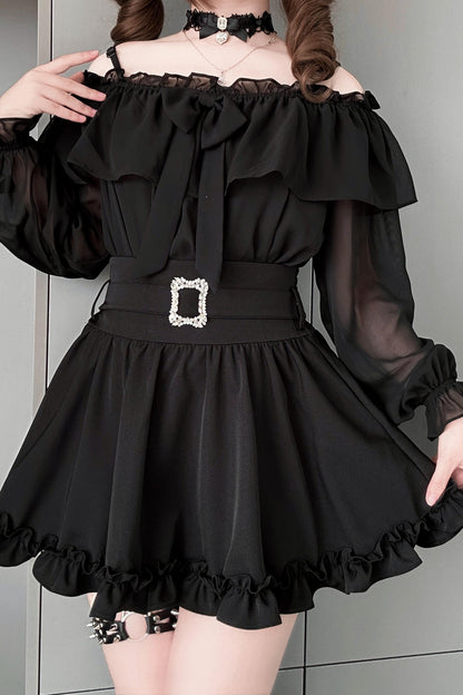 Angel Ruffle Chiffon Top