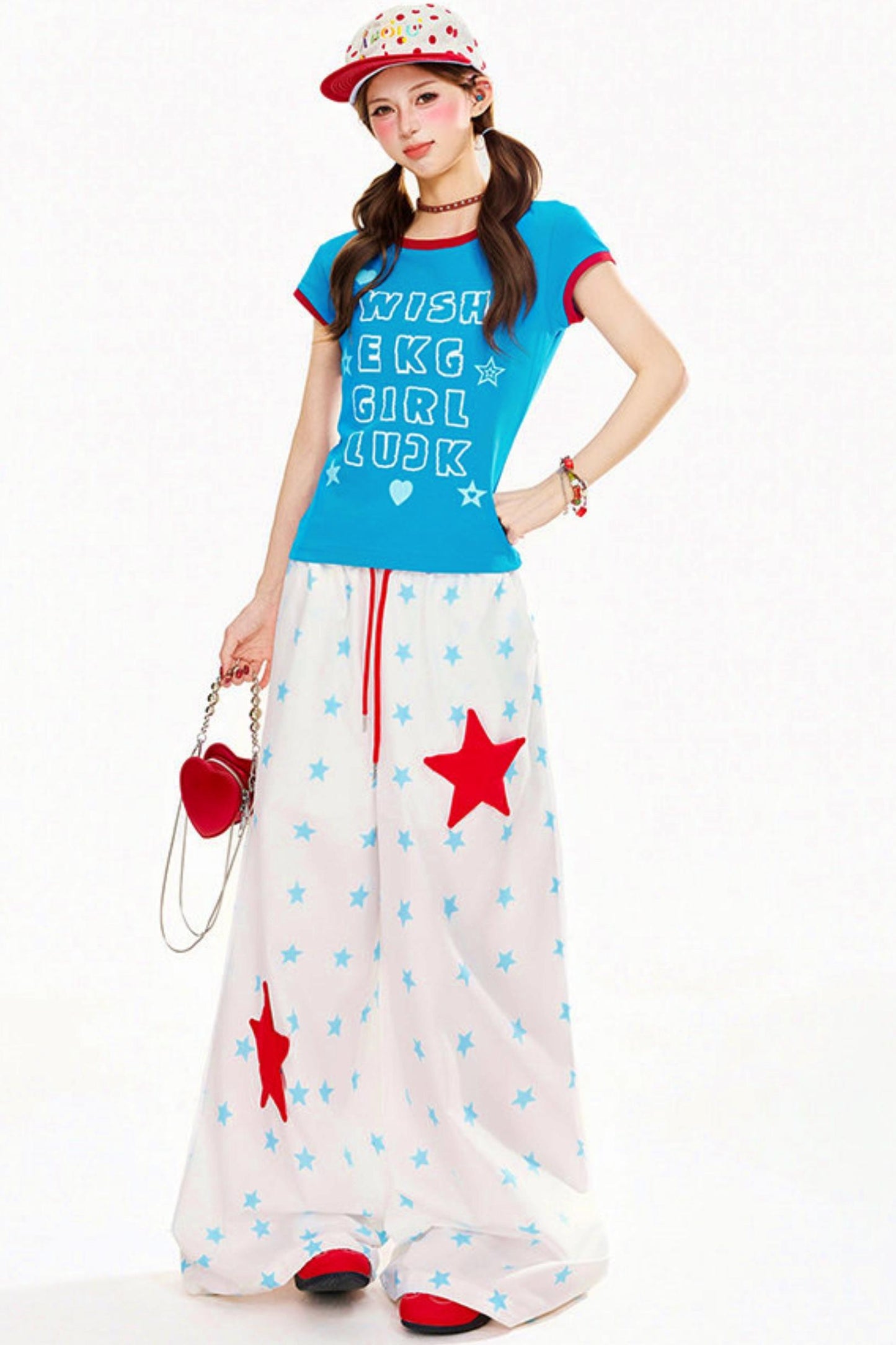 Retro Pop Star Wide Leg Pants