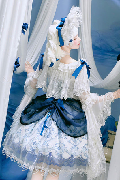 Blue and White Porcelain Lolita Dress