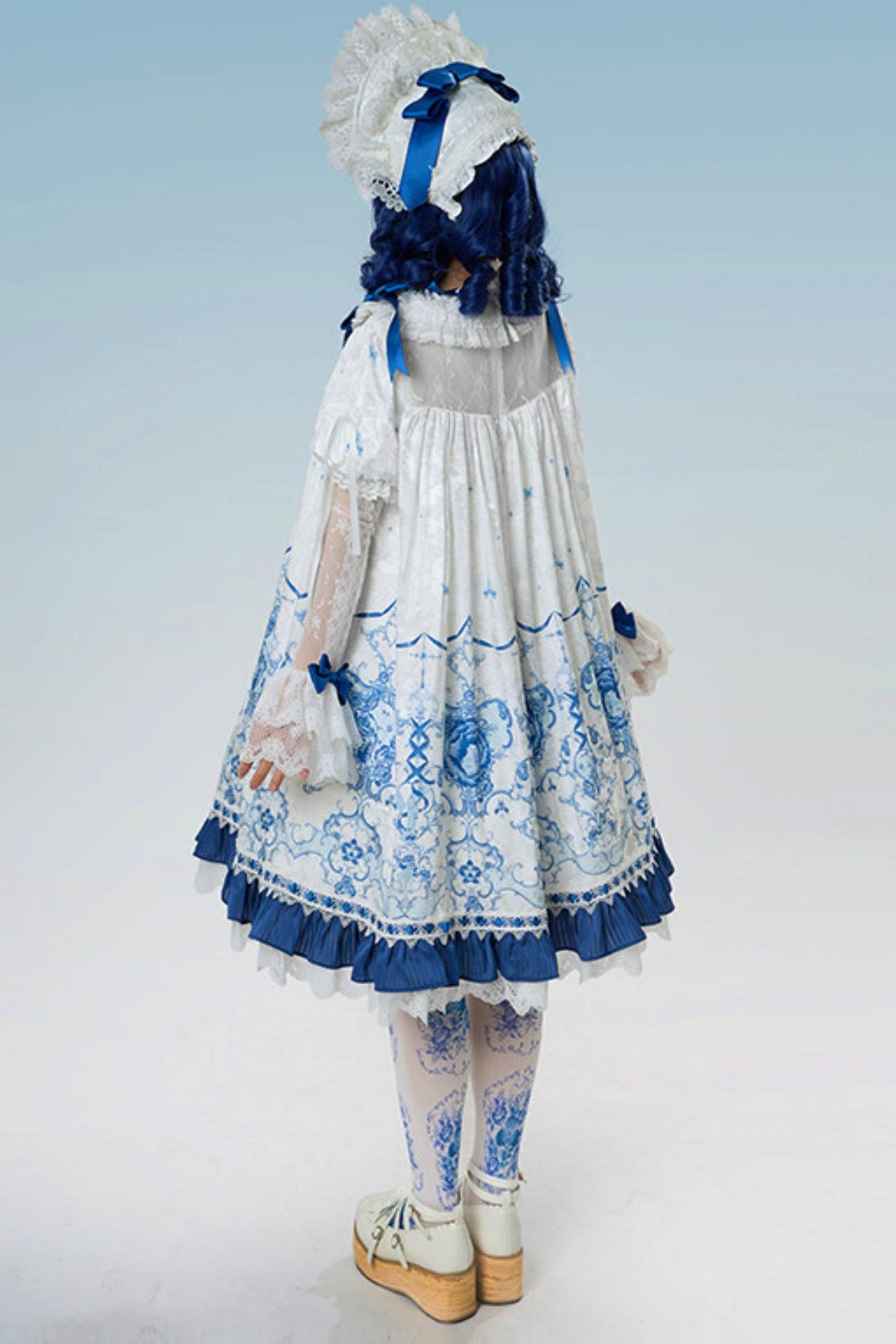 Blue and White Porcelain Lolita Dress