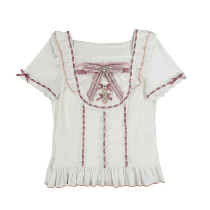 [Pre-order Item] Doll Girly Ryousangata Top + Skirt