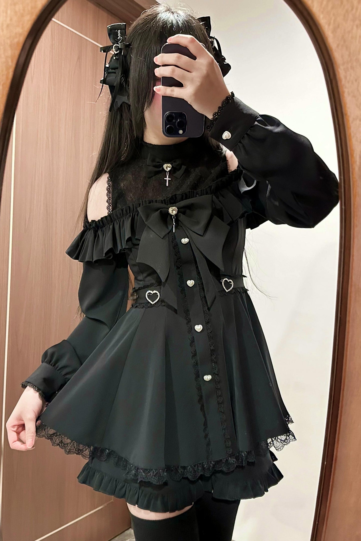 Mass-Produced Style Starlight Ruffle Dress