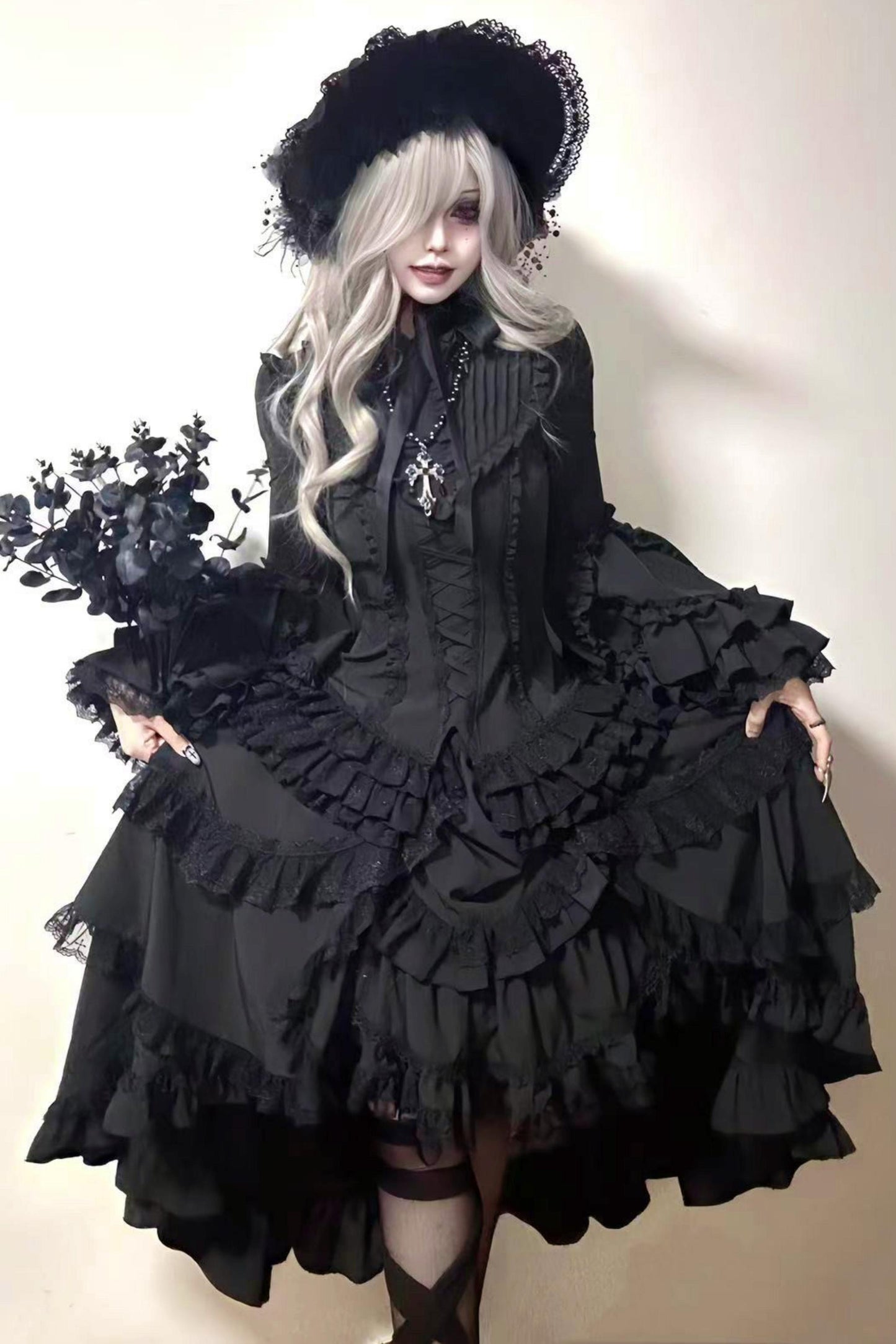 【予約商品】フェニックスゴシック姫袖ロリータセット