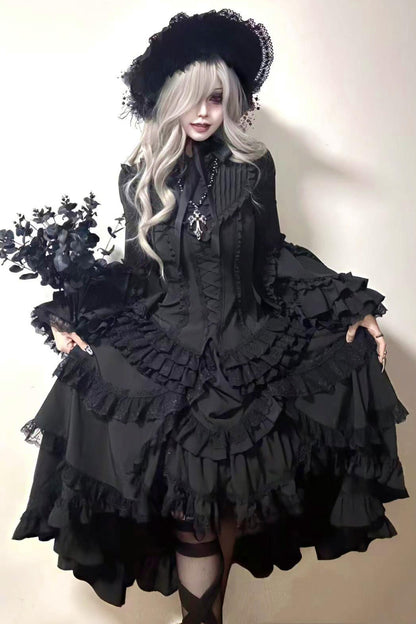 【予約商品】フェニックスゴシック姫袖ロリータセット