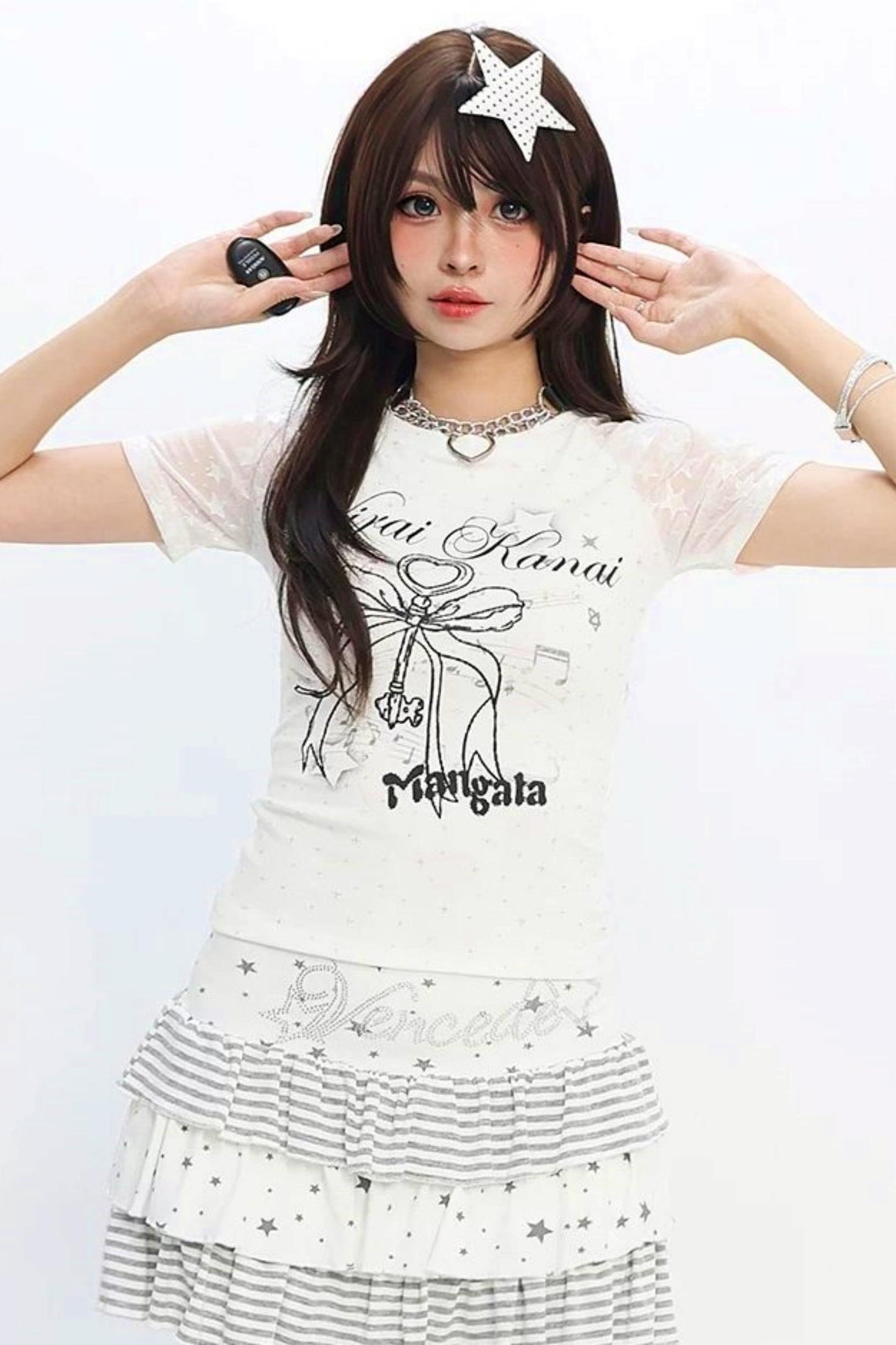 Star Ribbon Y2K Top