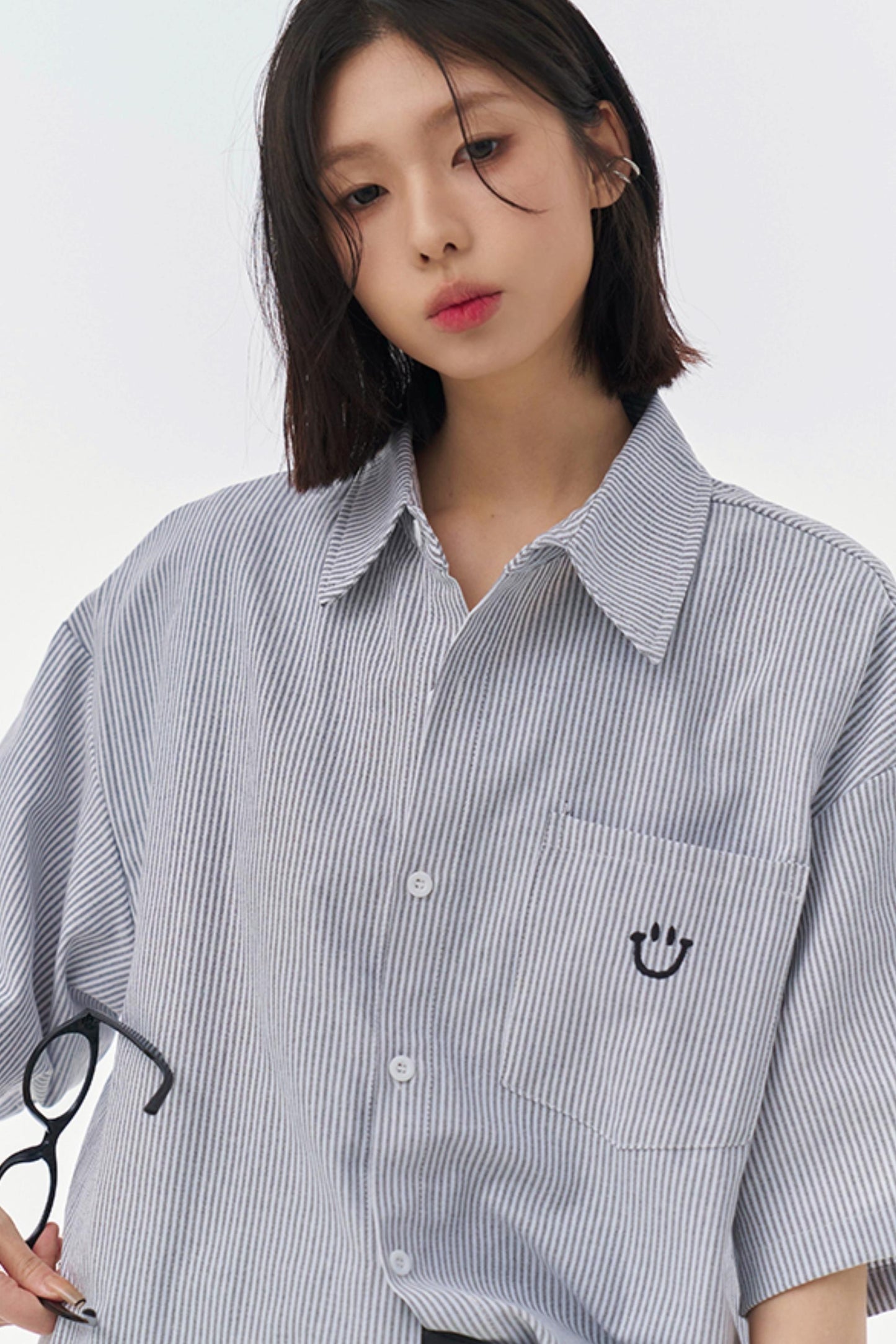 Mode Loose Striped Shirt