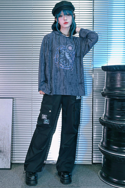 포니 스타 하트 티드 탑