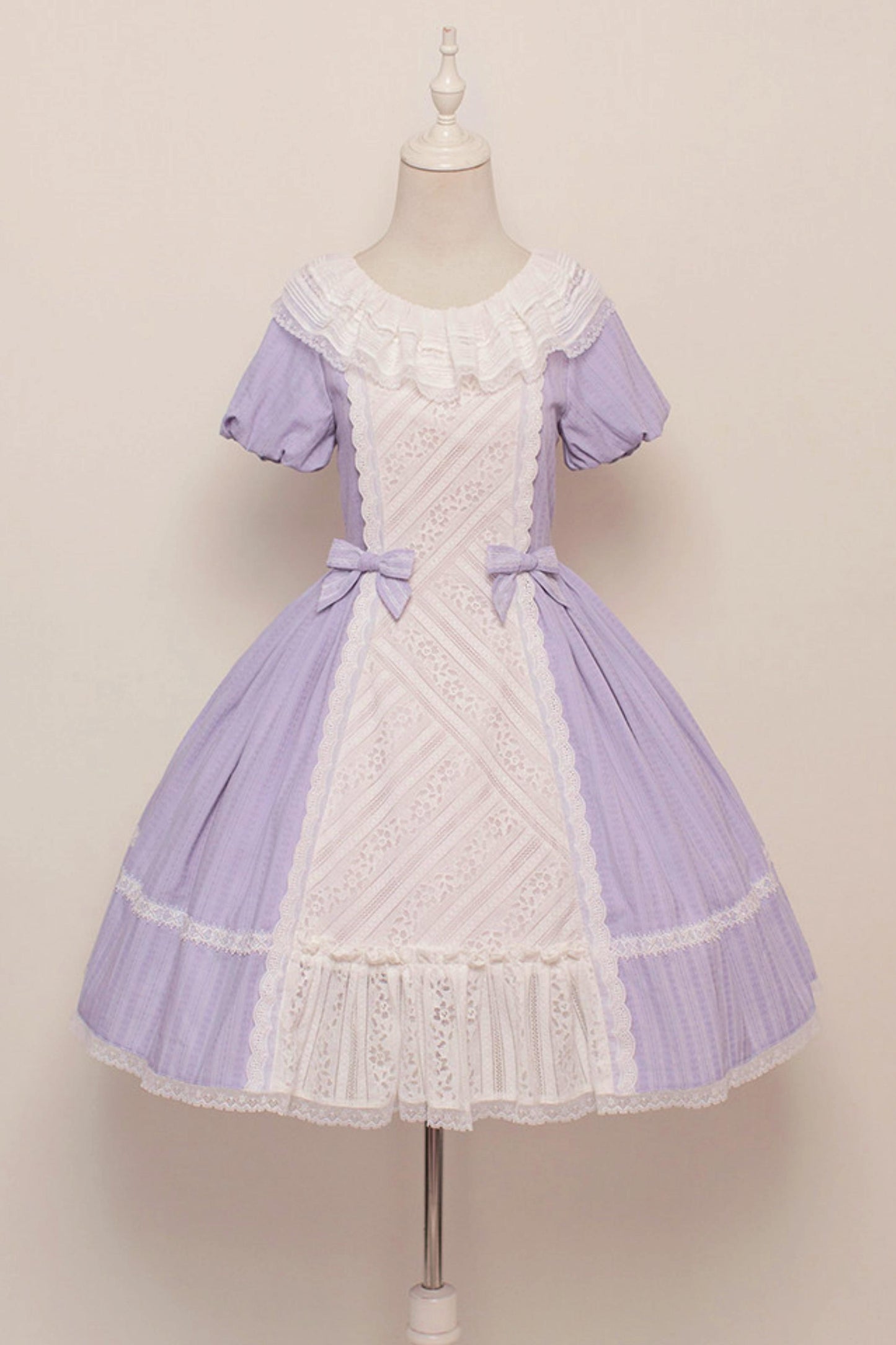 Robe Lolita de Servante avec Dentelle et Rubans