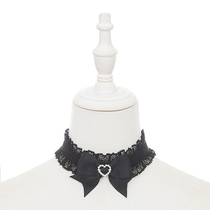 オフショルダー地雷レースドレス+ネックリング