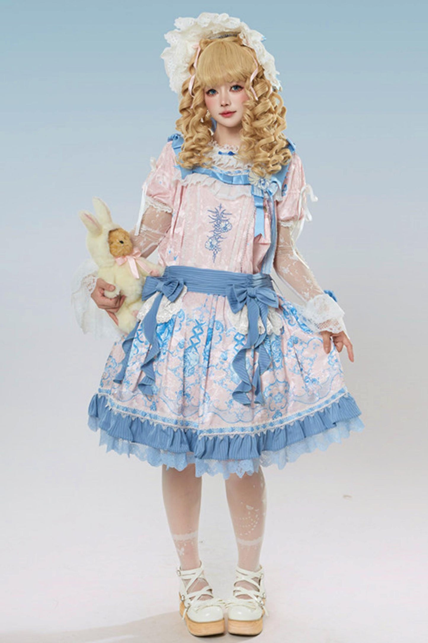 Blue and White Porcelain Lolita Dress