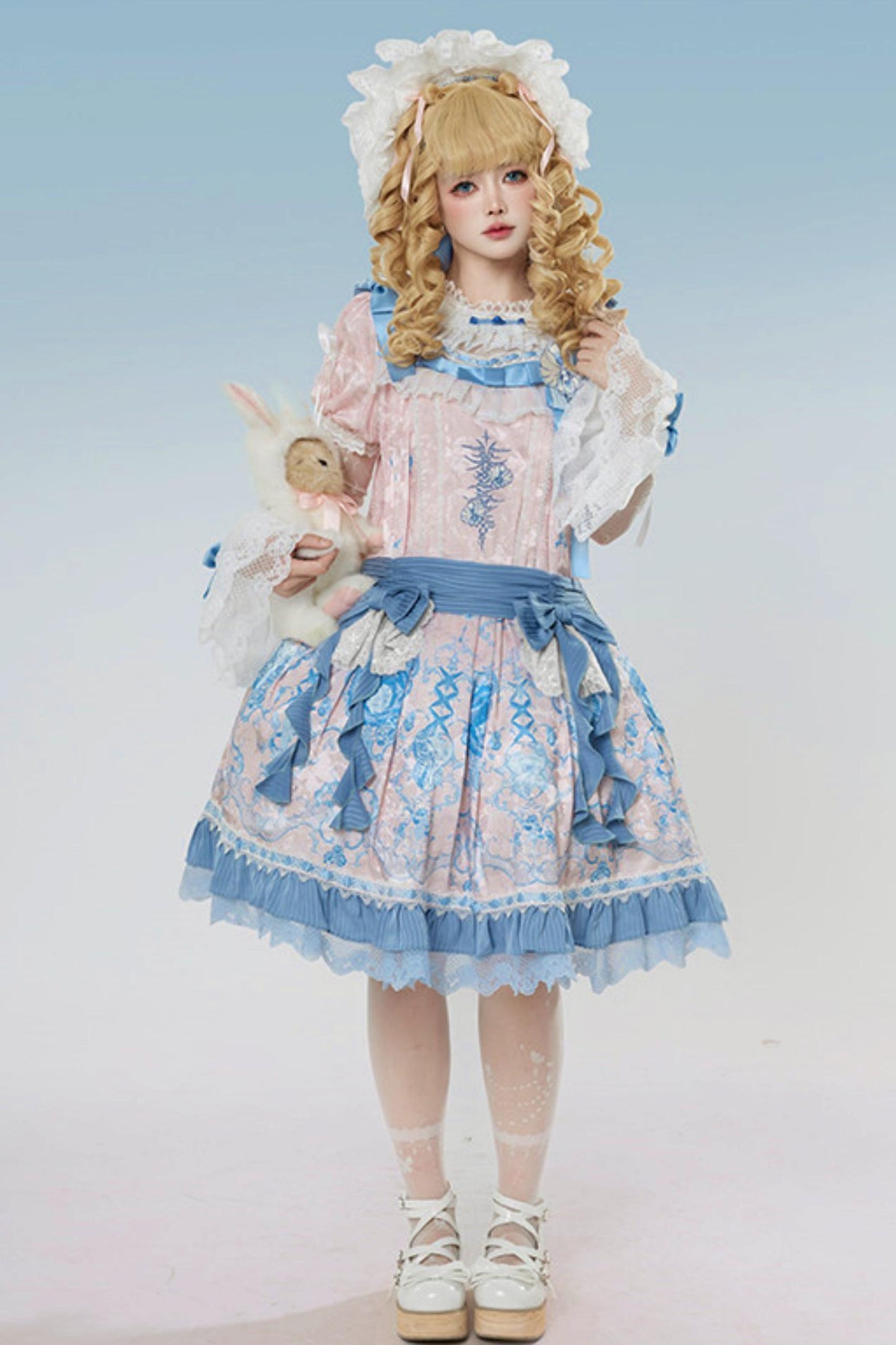 Blue and White Porcelain Lolita Dress