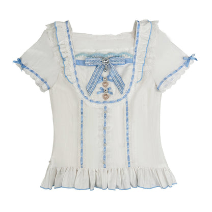 [Pre-order Item] Doll Girly Ryousangata Top + Skirt