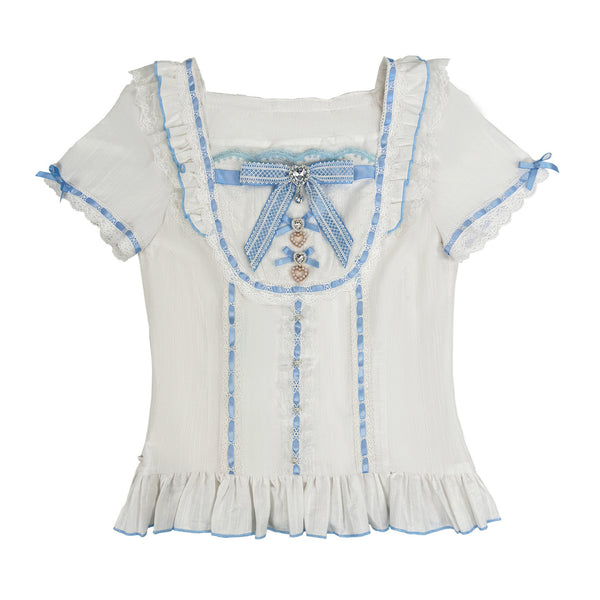 [Pre-order Item] Doll Girly Ryousangata Top + Skirt