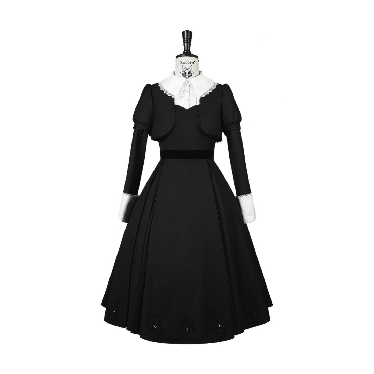 [Vorbestellung] Gothic White Night Kleid + Accessoires