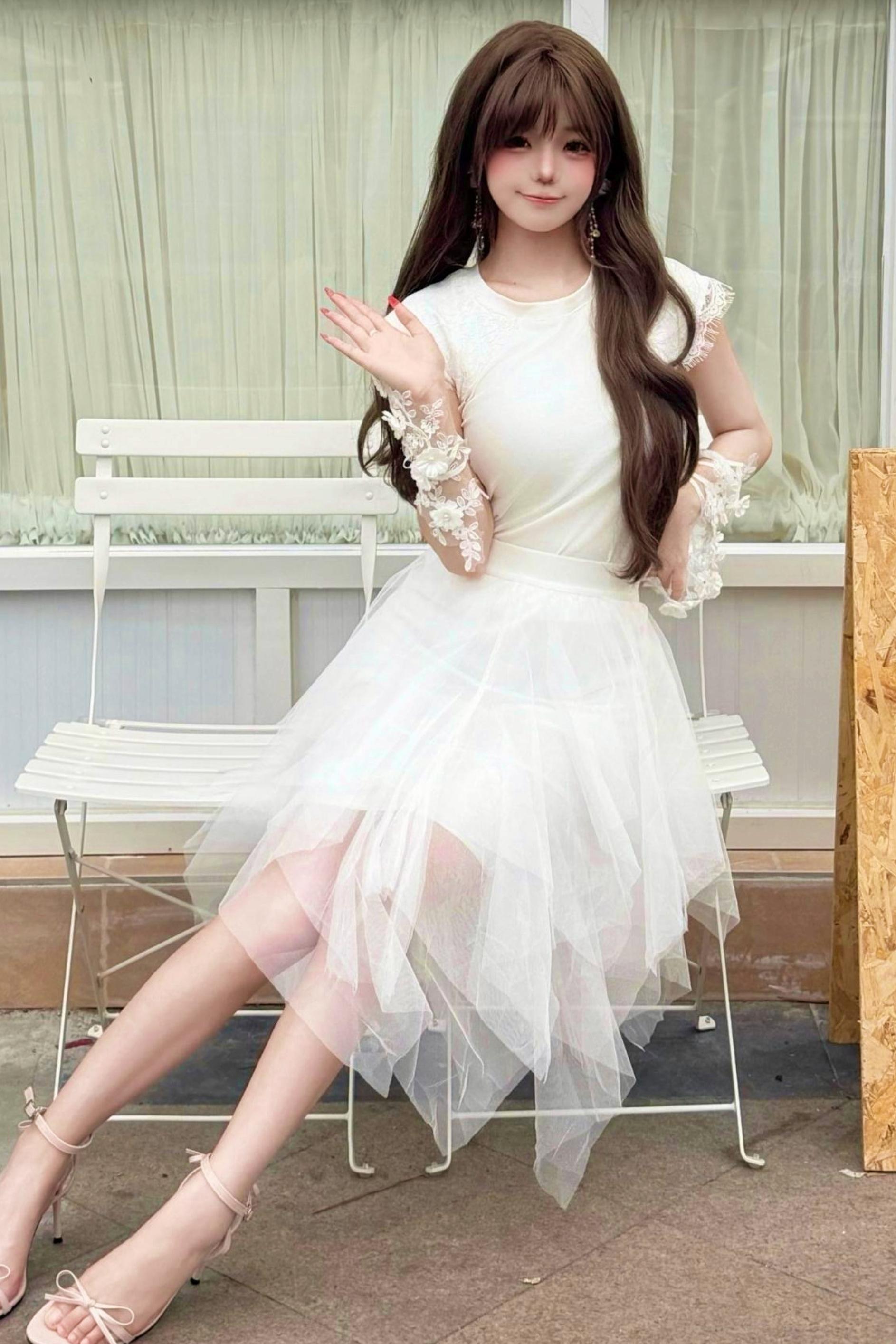 Fairy Lace Feather Top + Skirt – Belchic