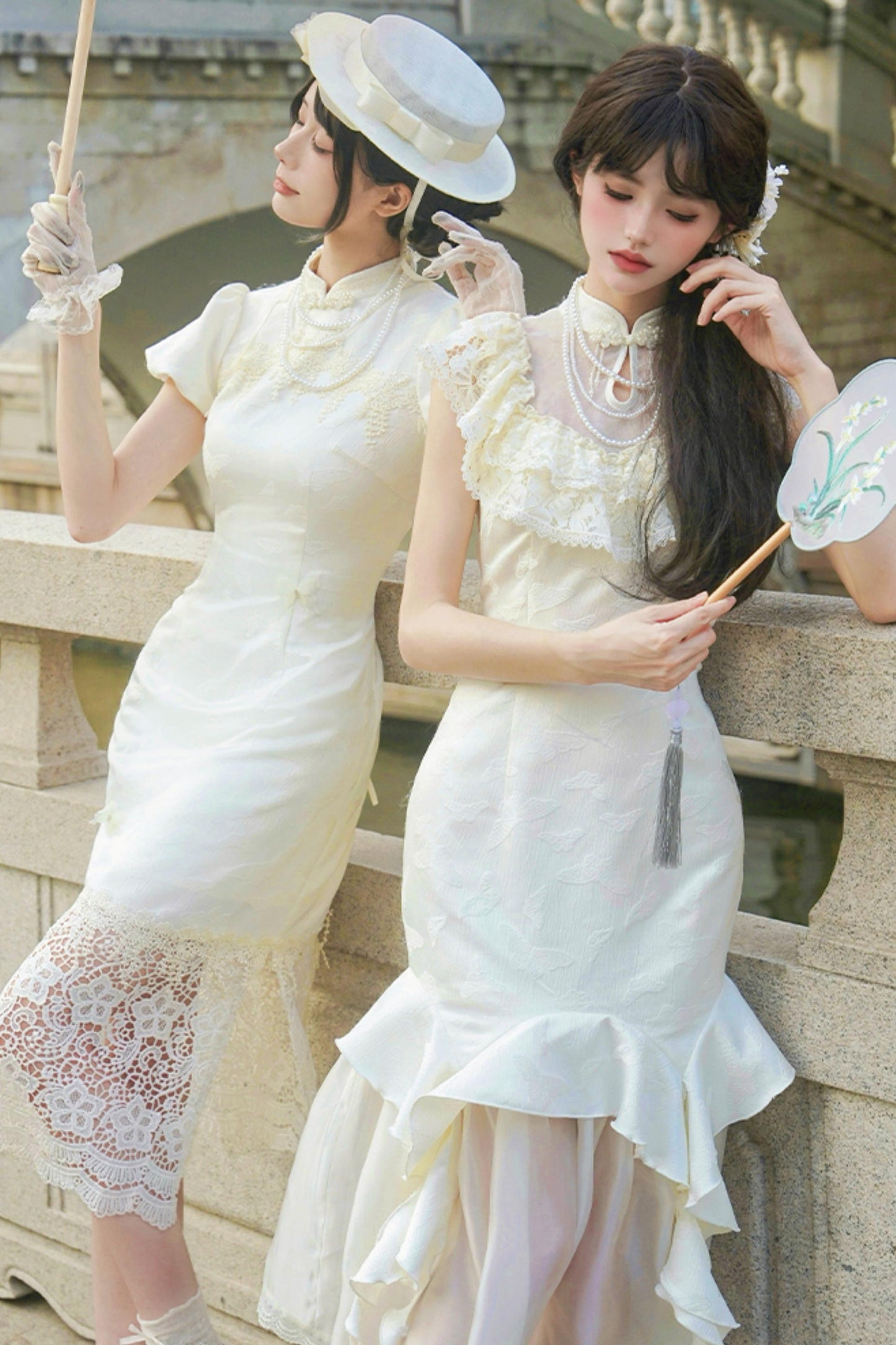 【予約商品】エレガントフィッシュテールロリータドレスセットアップ