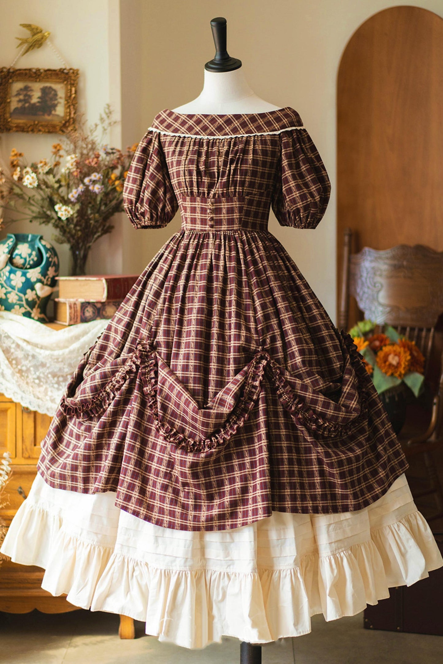 Length-Adjustable ♡ Cotton Ruffle Petticoat