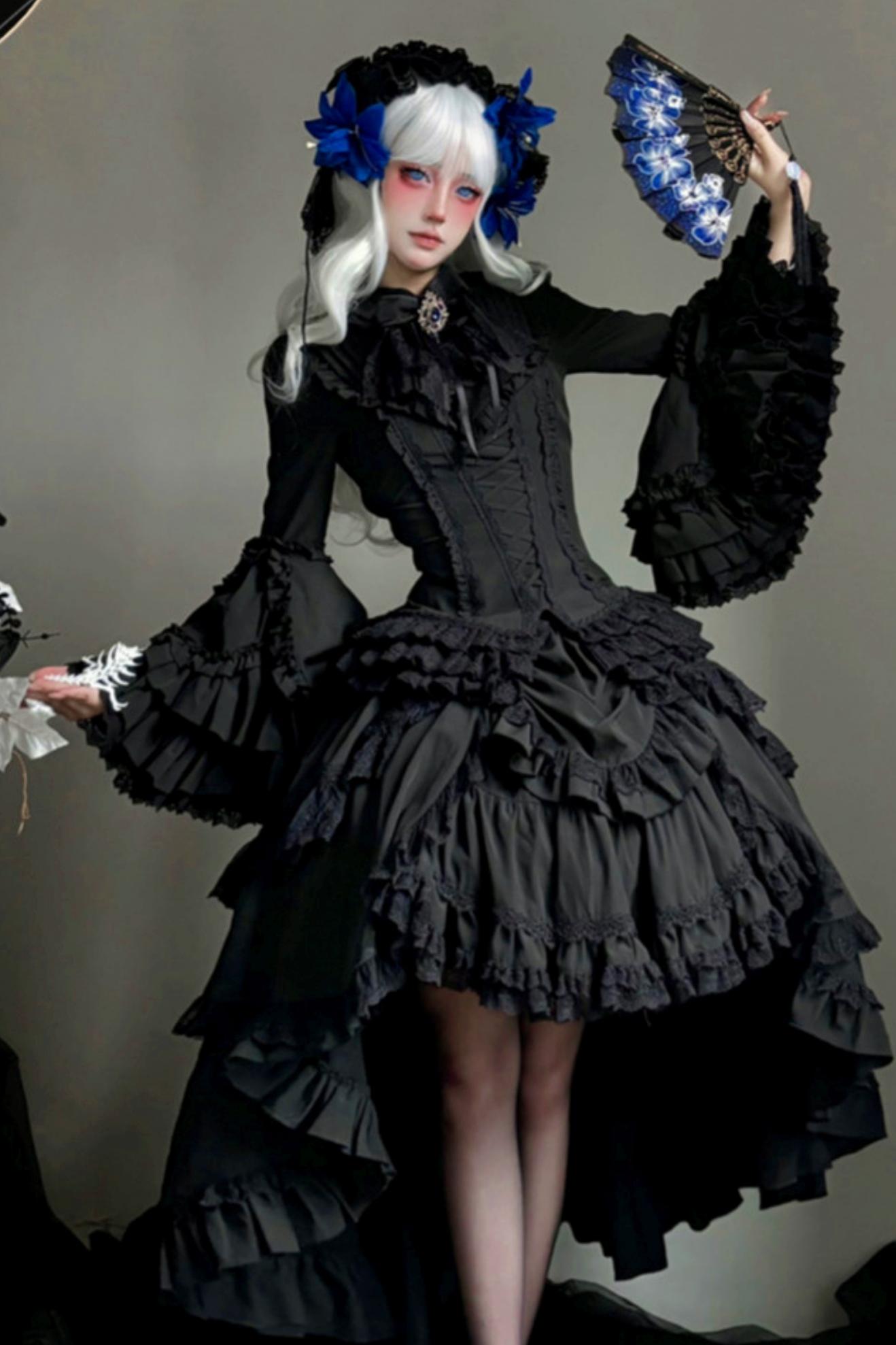 【予約商品】フェニックスゴシック姫袖ロリータセット