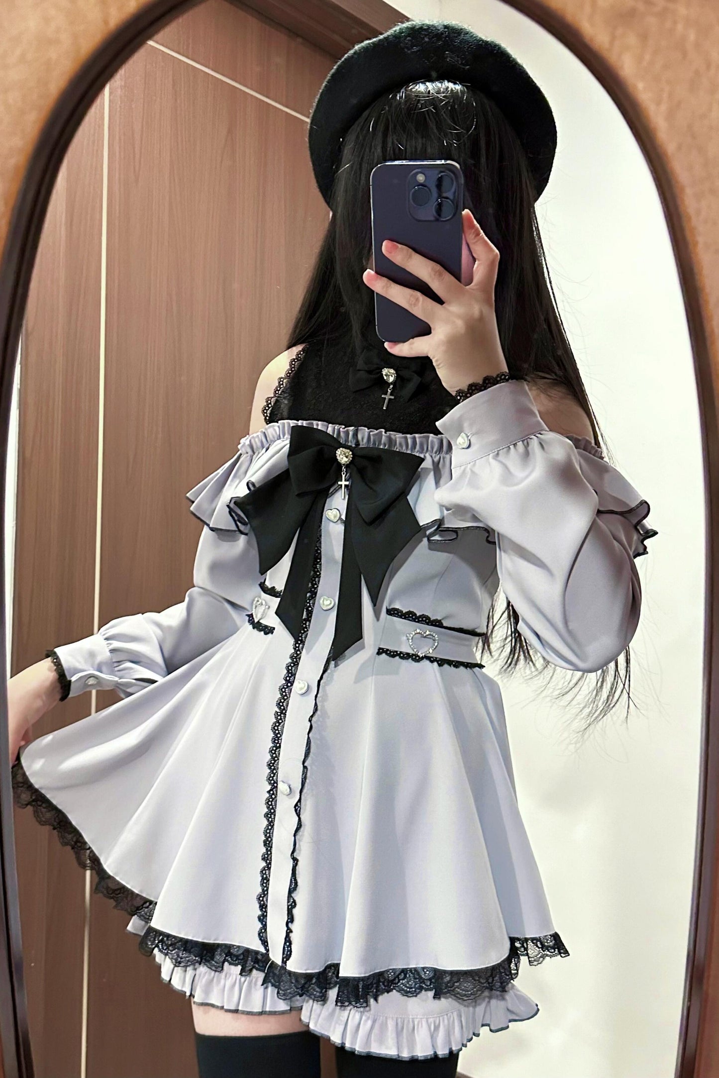 Mass-Produced Style Starlight Ruffle Dress