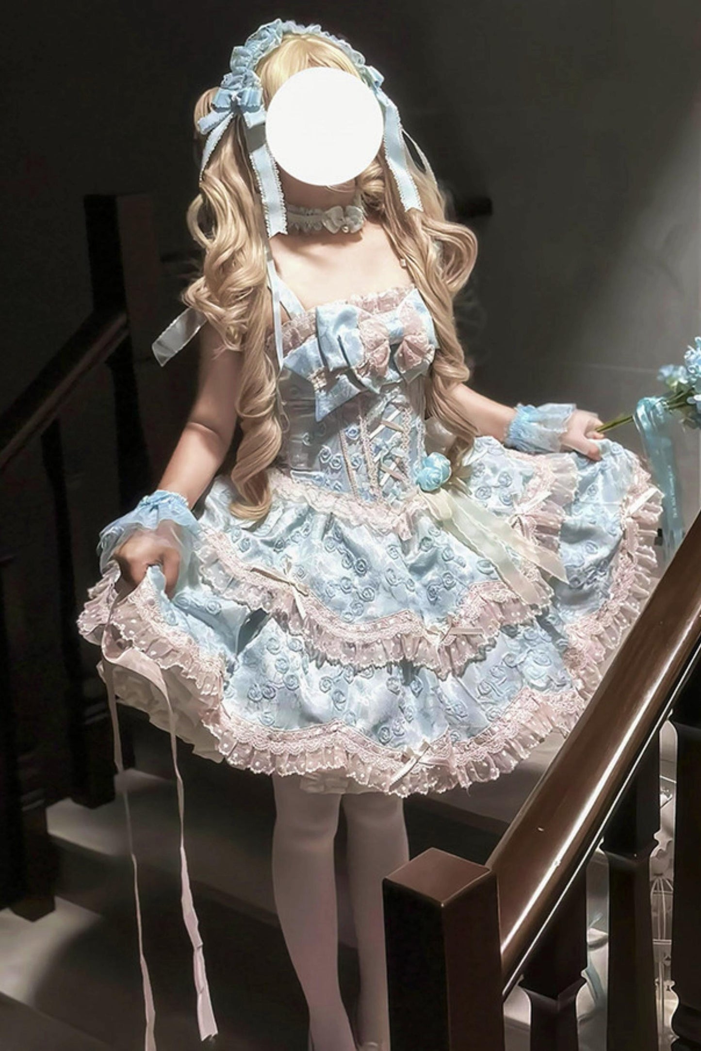[Précommande] Robe Lolita Poupée Onirique aux Couleurs Bonbon + Accessoires Cheveux