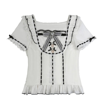 [Pre-order Item] Doll Girly Ryousangata Top + Skirt