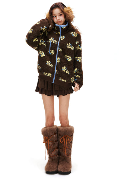 レトロフラワーフェアアイルジャケット