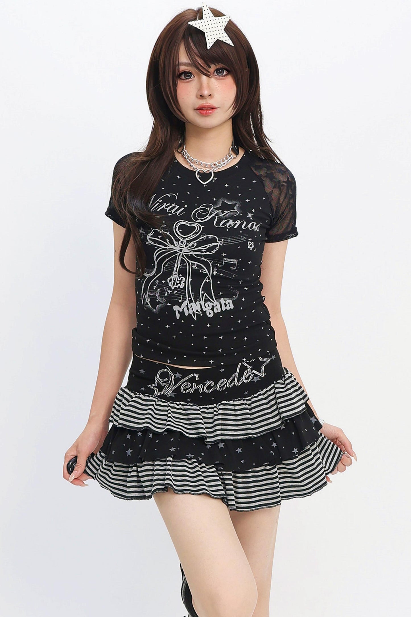 Star Ribbon Y2K Top