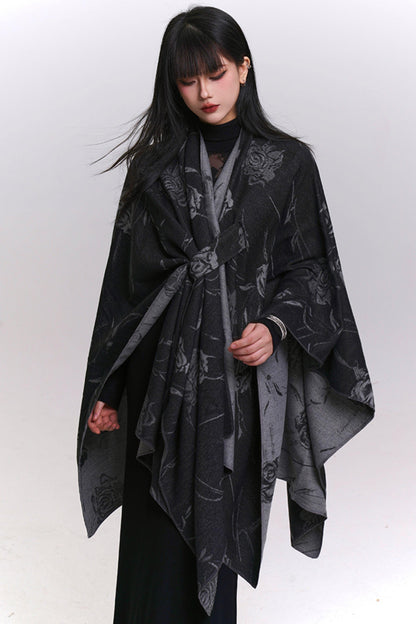 Elegant Crochet Style Scarf Shawl