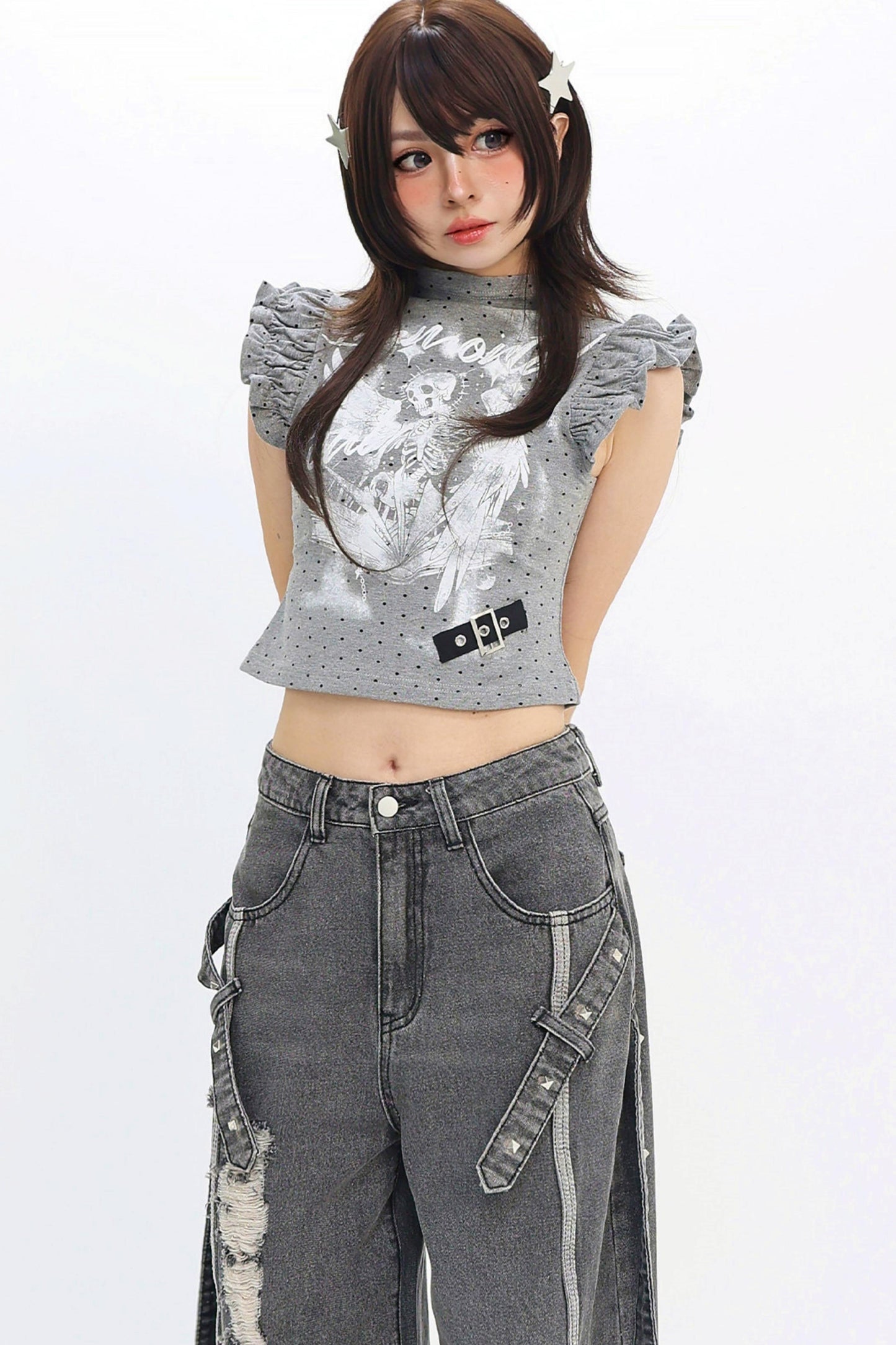 Decadent Angel Punk Ruffle T-Shirt